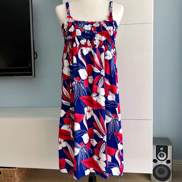 Cover Up Patriotic 4th of July Cover Up Beach Dress Size S/M , Stretch Top NWOT - Picture 6 of 6